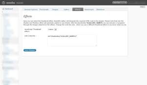 Settings to change in NextGEN gallery