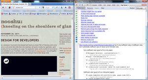Google Page Speed results for Nooshu.com.