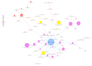 An example request map from CNN.com showing lots of requests to many third-party domains.