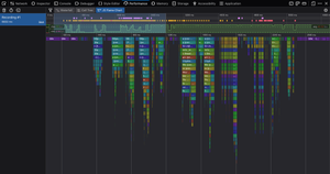 Image of the Firefox developer tools performance panel.