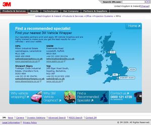 3M Vehicle Wrapping find wrapping page image.