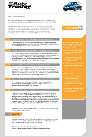 Auto Trader email template 6.