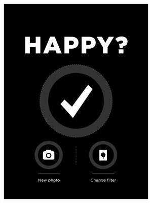 David Jones 175 photo booth confirm screen.