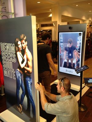 David Jones instore photo booth setup.