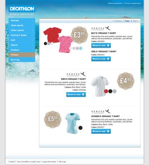 Decathlon microsite fitness category image.
