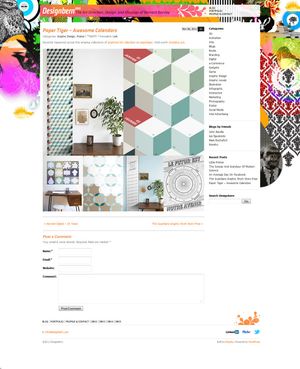 Design Bern blog post page.