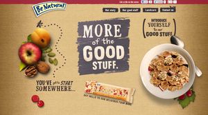 Kellogg's Be Natural homepage 1.