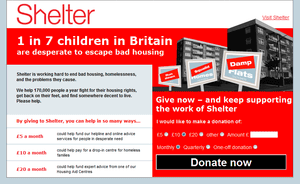 Shelter landing page version 3.