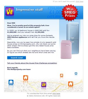 Think Property email template.