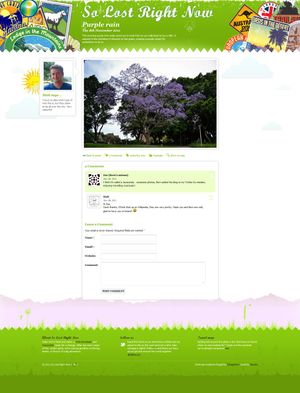 So Lost Right Now contact page.